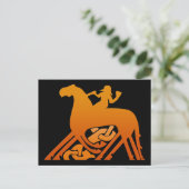 Carte Postale Odin équitation sur Sleipnir Viking Mythologie (Debout devant)