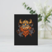 Carte Postale Odin Norse Mythologie Viking God & Ravens (Debout devant)