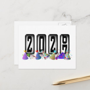 Carte Postale Odomètre du Nouvel An 2027