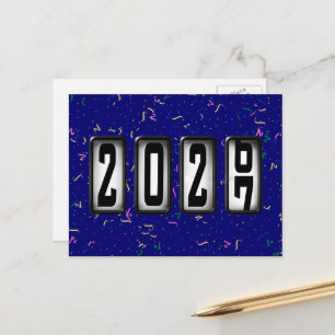 Carte Postale Odomètre du Nouvel An 2027
