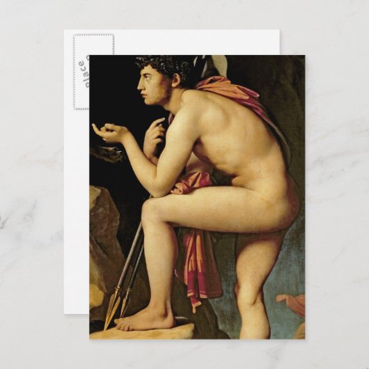 Carte Postale Oedipus et le Sphinx, 1808 (Devant / Derrière)