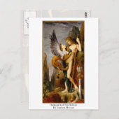 Carte Postale Oedipus Et Le Sphinx De Gustave Moreau (Devant / Derrière)
