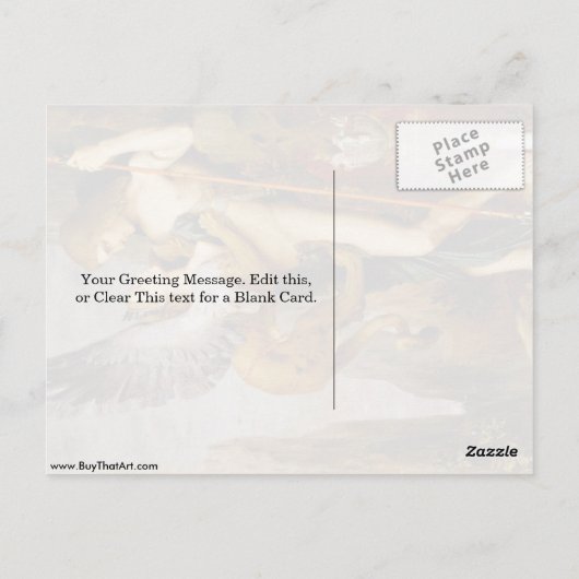 Carte Postale Oedipus Et Le Sphinx De Gustave Moreau (Dos)