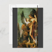 Carte Postale Oedipus et le Sphinx par Gustave Moreau (Devant / Derrière)