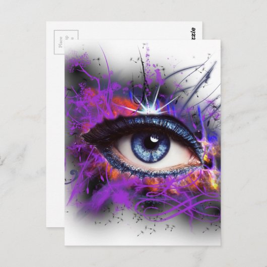 Carte Postale Oeil (Devant / Derrière)