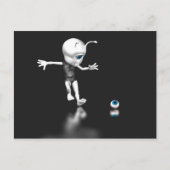 Carte Postale Oeil bleu perdu (Devant)