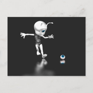 Carte Postale Oeil bleu perdu