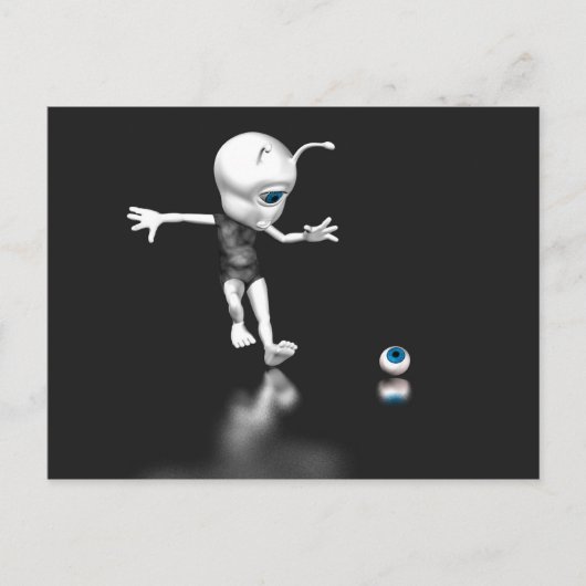 Carte Postale Oeil bleu perdu (Devant)