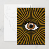 Carte Postale Oeil Brown hypnotique (Devant / Derrière)
