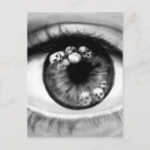 Carte Postale Oeil crâne (Devant)