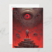 Carte Postale OEil Créations Surreal Horror Art (Devant / Derrière)