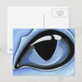 Carte Postale Oeil De Bébé Bleu (Devant / Derrière)