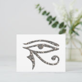 Carte Postale OEil de Horus - ARGENT (Debout devant)