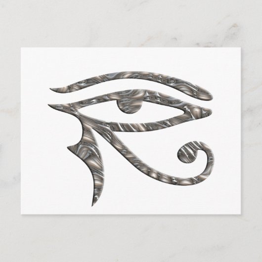 Carte Postale OEil de Horus - ARGENT (Devant)