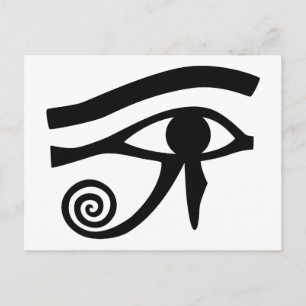 Carte Postale Oeil de Horus Hiéroglyphique