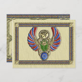 Carte Postale Oeil de Horus Scarab (Devant / Derrière)