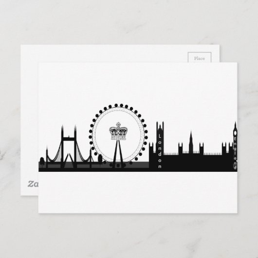 Carte Postale Oeil de Londres (Devant / Derrière)