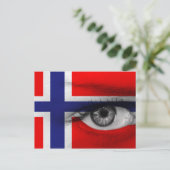 Carte Postale Oeil de Norvège (Debout devant)