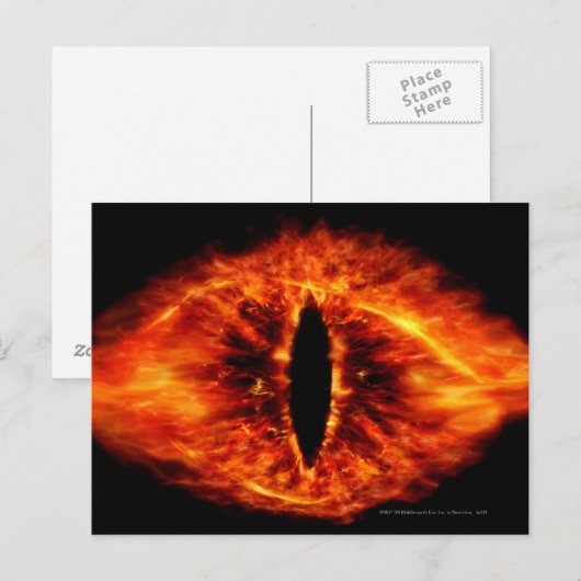 Carte Postale Oeil de Sauron (Devant / Derrière)