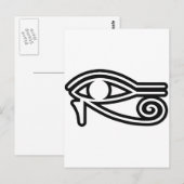 Carte Postale Oeil d'Horus (Devant / Derrière)