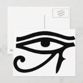 Carte Postale OEil d'Horus l'idée cadeau de dieu égyptien (Devant / Derrière)