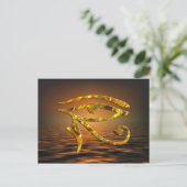 Carte Postale OEil d'Horus - OR (Debout devant)