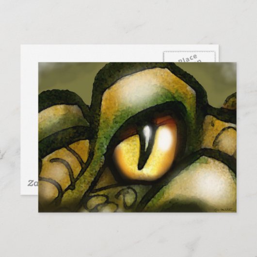 Carte Postale OEil dragon (Devant / Derrière)