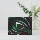 Carte Postale Oeil Du Bébé Dragon Vert (Debout devant)
