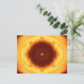 Carte Postale OEil du soleil Mandala (Debout devant)