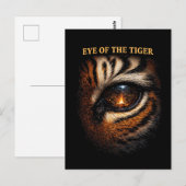 Carte Postale Œil du Tigre (Devant / Derrière)