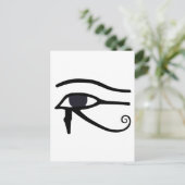 CARTE POSTALE OEIL ÉGYPTIEN DE HORUS (Debout devant)
