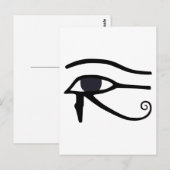 CARTE POSTALE OEIL ÉGYPTIEN DE HORUS (Devant / Derrière)