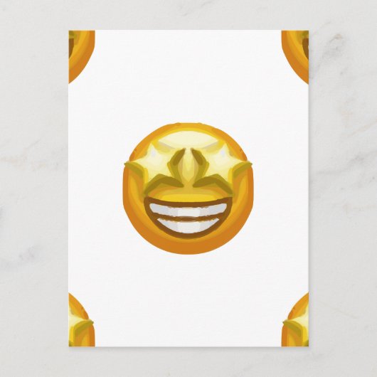Carte Postale oeil étoile émoji (Devant)