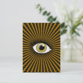 Carte Postale Œil Hypnotique Noisette (Debout devant)