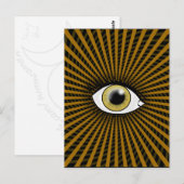 Carte Postale Œil Hypnotique Noisette (Devant / Derrière)