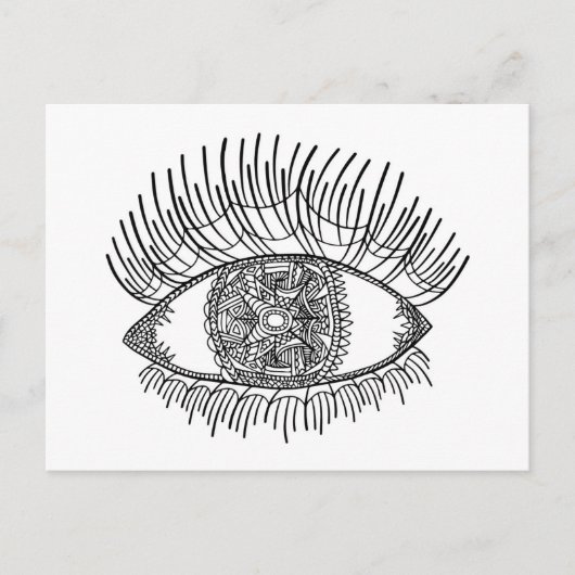 Carte Postale Oeil inspiré (Devant)