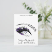 Carte Postale Oeil long cils Lash icône d'extension (Debout devant)