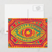 Carte Postale Oeil Zest Orange (Devant / Derrière)