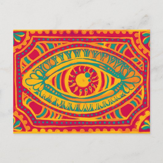 Carte Postale Oeil Zest Orange (Devant)