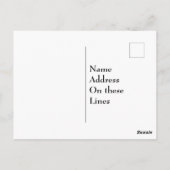 Carte Postale Oeillets faire-part de mariage simples et élégants (Dos)