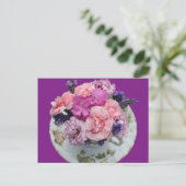 Carte Postale Oeillets roses dans la tete (Debout devant)