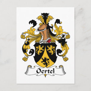 Carte Postale Oertel Family Crest