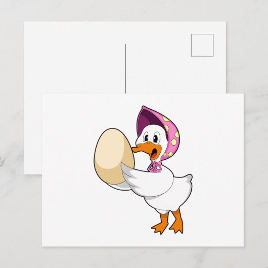 Carte Postale Oeuf de canard (Devant / Derrière)