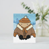 Carte postale OEuf de neige (Debout devant)