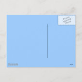 Carte postale Oeuf de Pâques (bleu) (Dos)