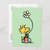 Carte Postale Œuf de Pâques de Woodstock (Devant / Derrière)