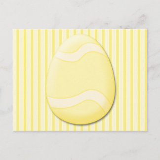 Carte postale Oeuf de Pâques (Jaune)