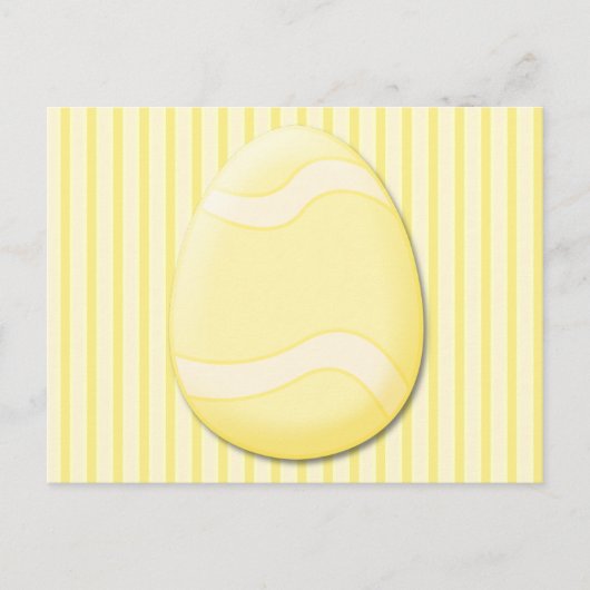 Carte postale Oeuf de Pâques (Jaune) (Devant)