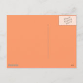 Carte postale Oeuf de Pâques (orange) (Dos)
