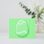 Carte postale Oeuf de Pâques (Vert) (Debout devant)